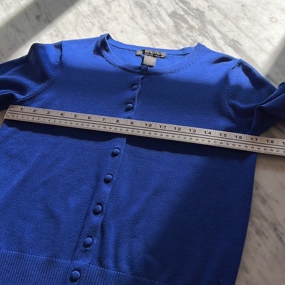 GRACE ELEMENTS Cobalt Cardigan Preppy Button Down Sweater, Size S - Picture 7 of 8